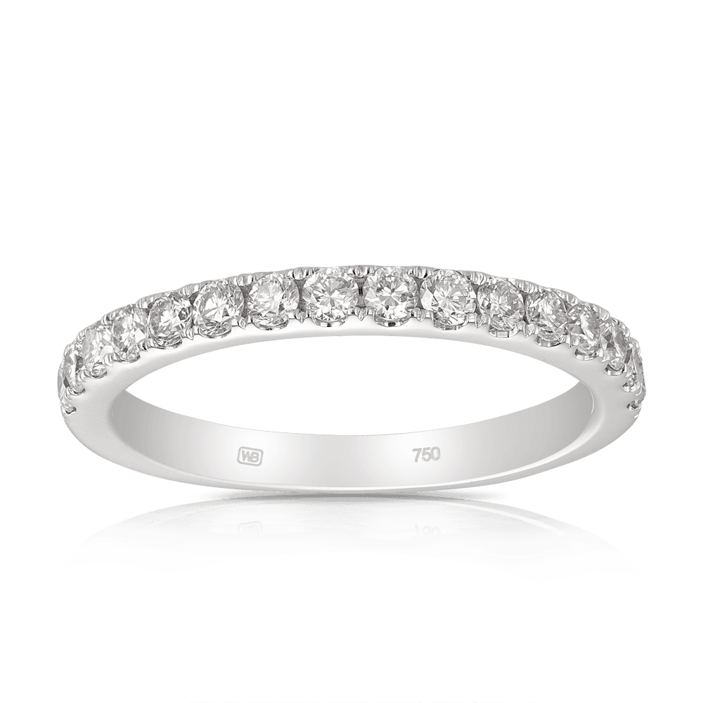 Australian Diamonds® Argyle Diamond Anniversary Ring set in 18ct White Gold - Wallace Bishop