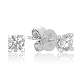 Australian Diamonds® Argyle White Diamond Stud Earrings in 18ct White Gold - Wallace Bishop
