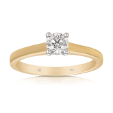Australian Diamonds® Diamond Round Brilliant Cut set in 18ct Yellow Gold - Wallace Bishop