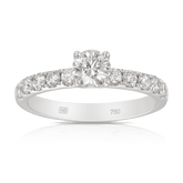 Australian Diamonds® Round Brilliant Cut Diamond Ring in 18ct White Gold - Wallace Bishop