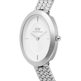 Daniel Wellington Juliette Braided Mesh White Sunray Silver