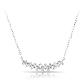 Baguette Diamond Necklace in 9ct White Gold TGW 0.20ct - Wallace Bishop