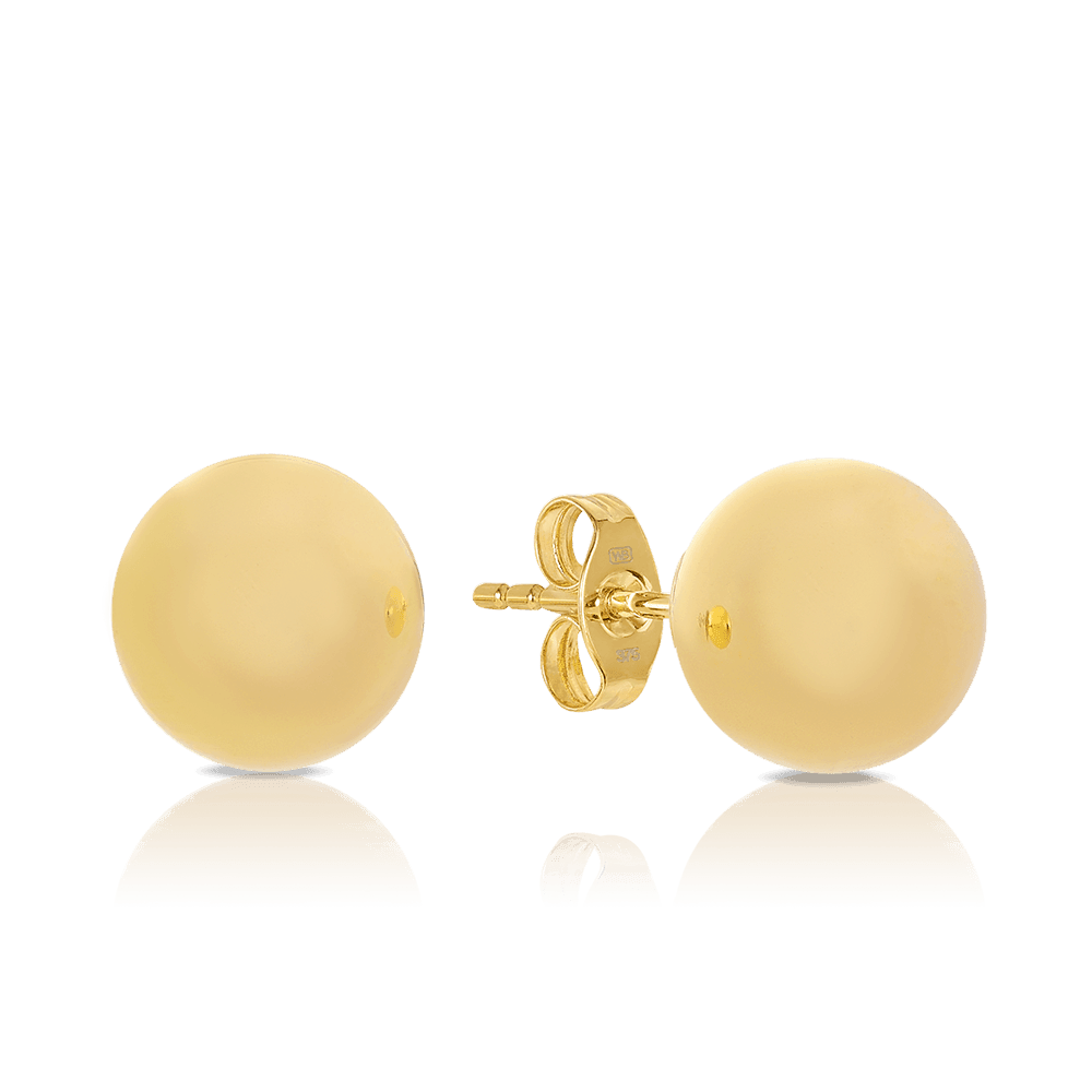 Ball Stud Earrings in 9ct Yellow Gold - Wallace Bishop