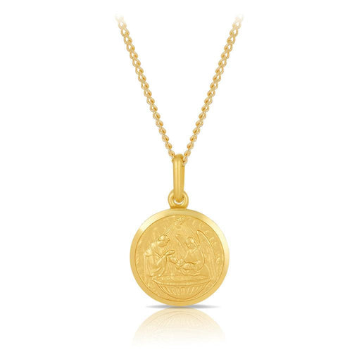 Baptism Pendant in 9ct Yellow Gold