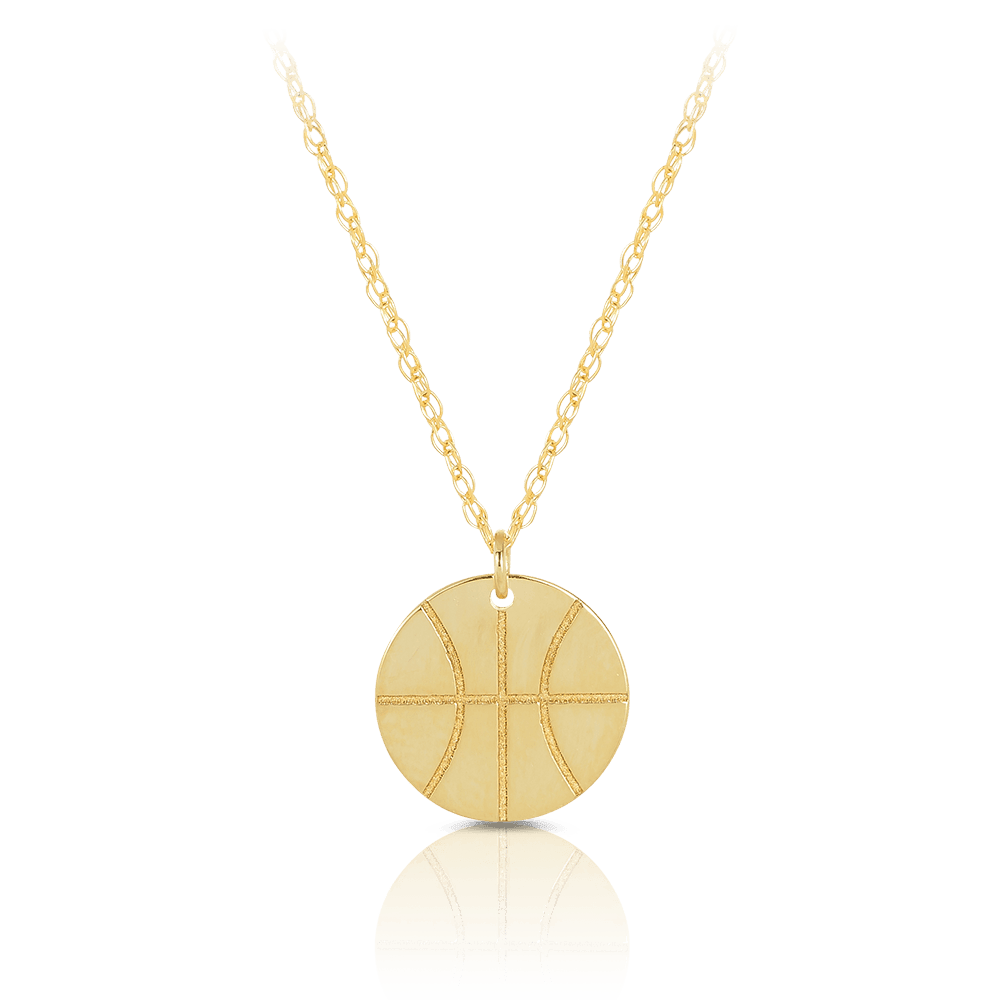 Basketball Pendant in 9ct Yellow Gold - Wallace Bishop
