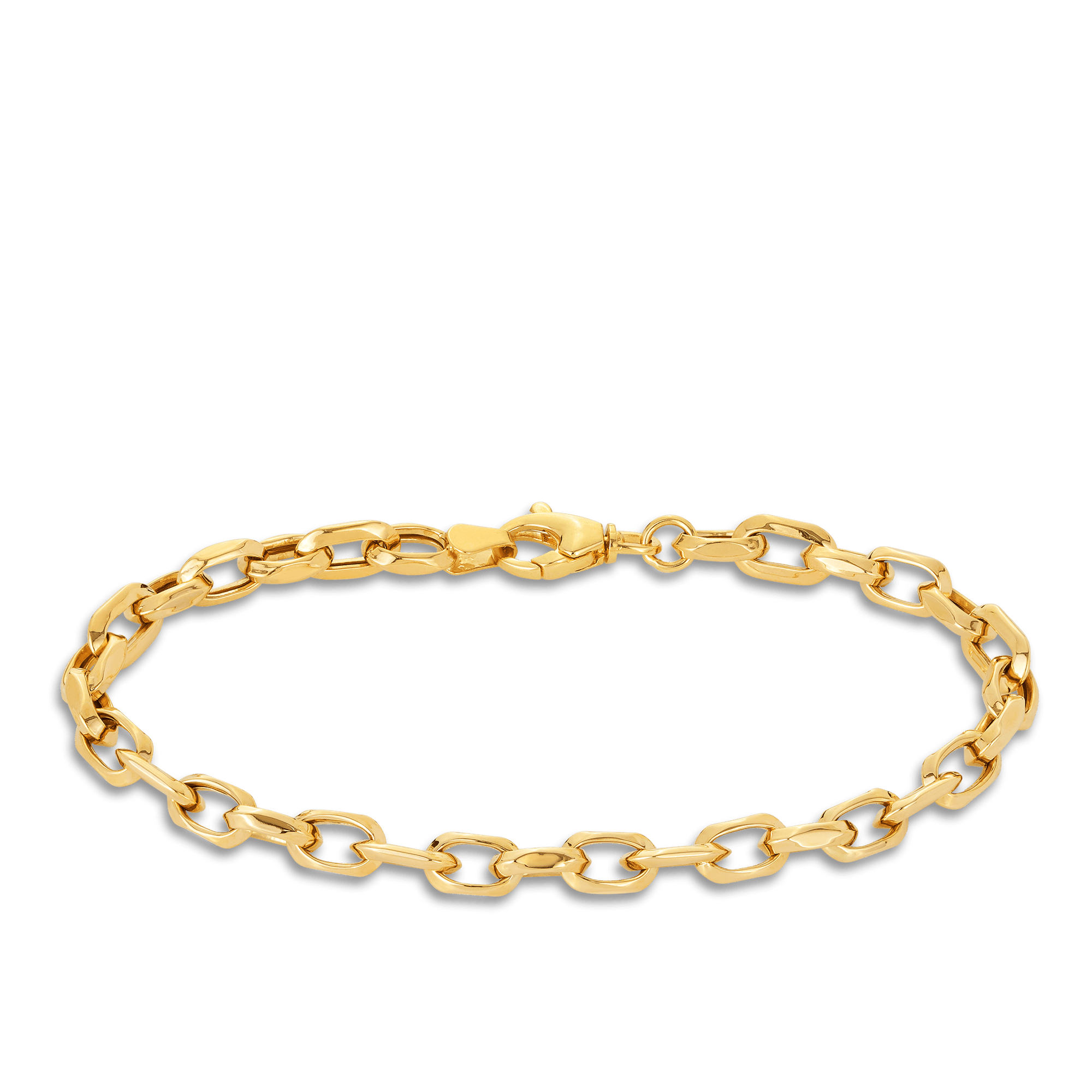 Belcher Link Bracelet in 9ct Yellow Gold - Wallace Bishop