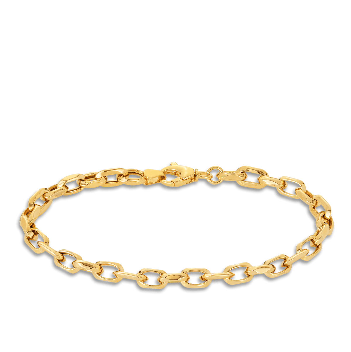 Belcher Link Bracelet in 9ct Yellow Gold - Wallace Bishop