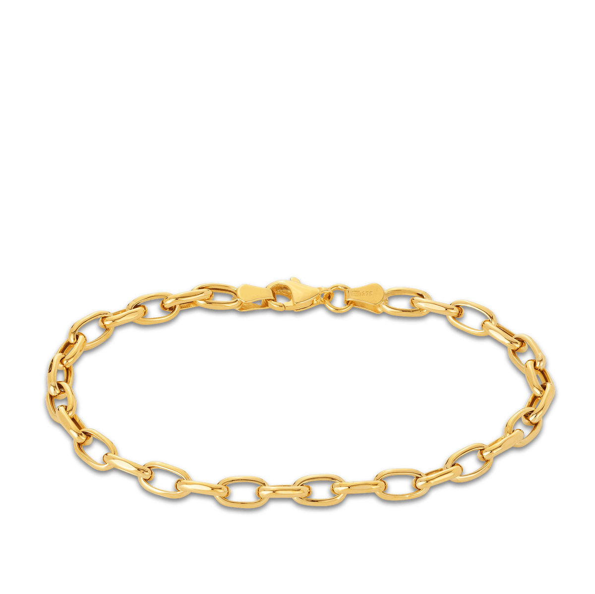 Belcher Link Bracelet in 9ct Yellow Gold - Wallace Bishop