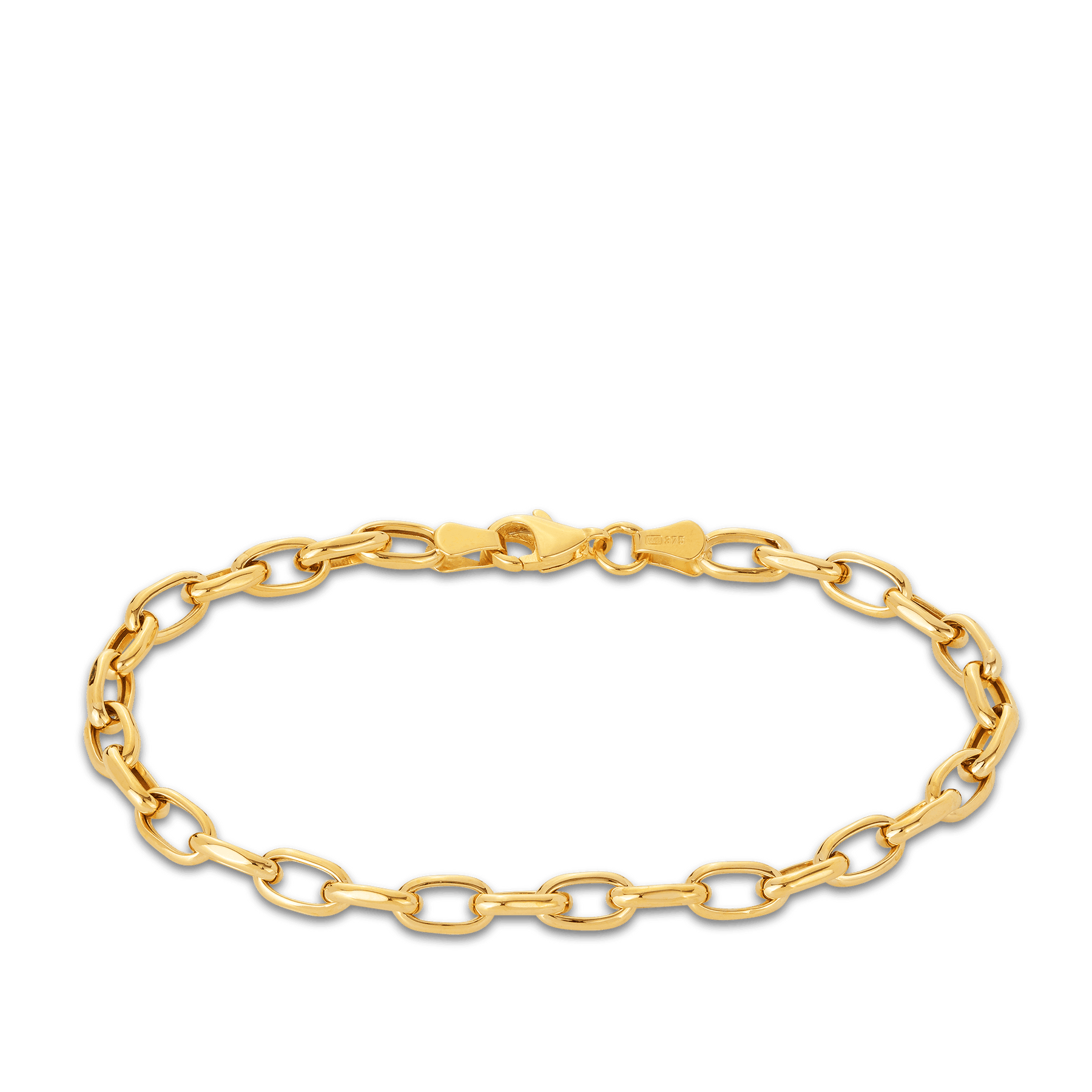 9ct Yellow Gold Oval Link Bracelet from Colin Campbell & Co Online