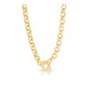 Belcher Link Necklace in 9ct Yellow Gold