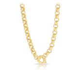 Belcher Link Necklace in 9ct Yellow Gold - Wallace Bishop