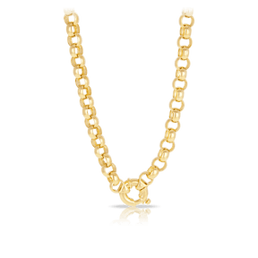 Belcher Link Necklace in 9ct Yellow Gold - Wallace Bishop