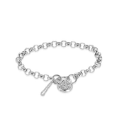 Belcher Padlock Bracelet in Sterling Silver - Wallace Bishop