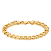 Bevelled Curb Bracelet in 9ct Yellow Gold - Wallace Bishop