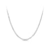 Bevelled Curb Chain in Sterling Silver