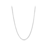 Bevelled Curb Chaion in Sterling Silver - Wallace Bishop