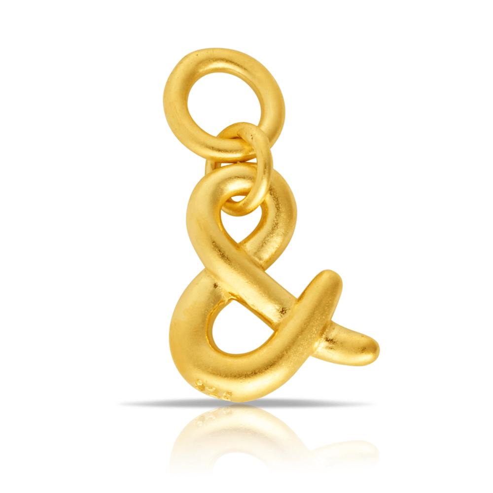 Beyond Time Sterling Silver & Gold Plated '&' Charm - Wallace Bishop
