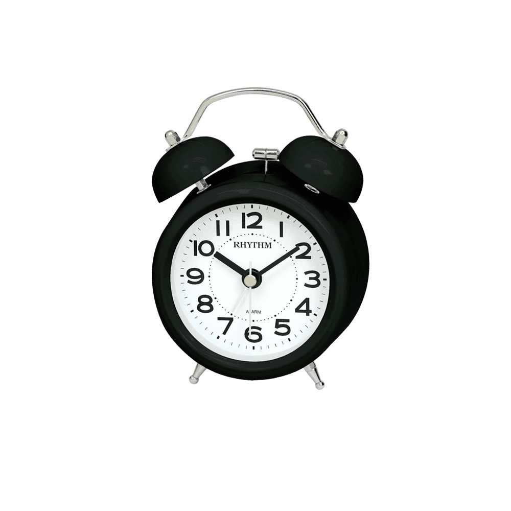 Black Metal Traditional Rhythm Alarm Clock - Wallace Bishop