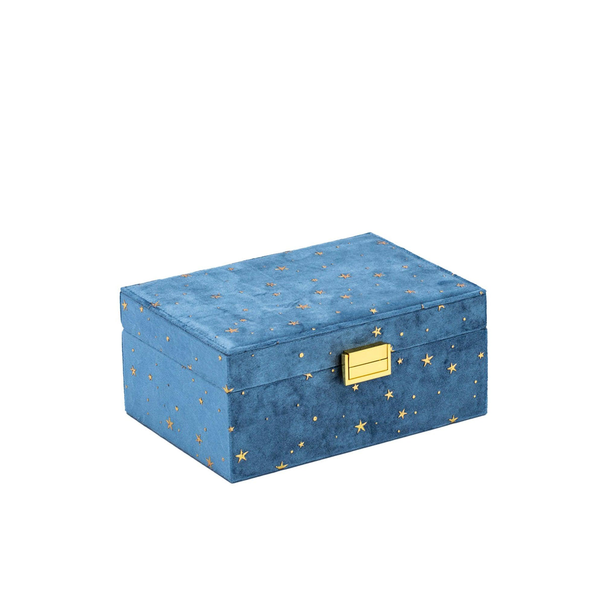Blue Suede Jewellery Box - Wallace Bishop