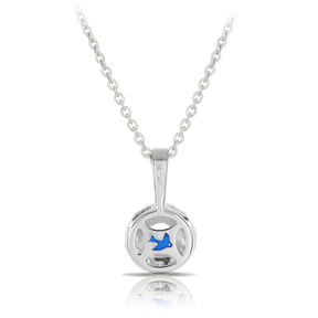 Bluebird of Happiness Aquamarine and Diamond Pendant in 9ct White Gold TGW 0.68ct - Wallace Bishop