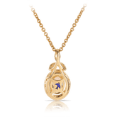 Bluebird of Happiness Morganite and Diamond Pendant in 9ct Yellow Gold TGW - Wallace Bishop