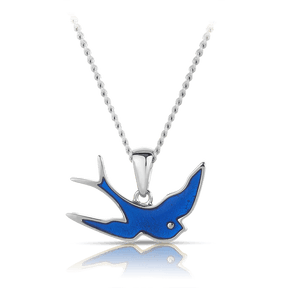 Bluebird™ Children's Bluebird Pendant Necklace in Sterling Silver - Wallace Bishop