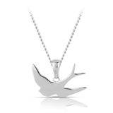 Bluebird of Happiness Children's Pendant Necklace in Sterling Silver
