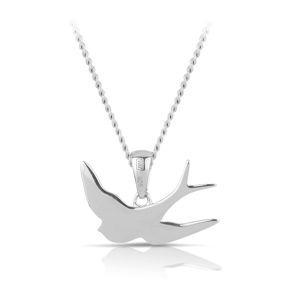 Bluebird™ Children's Bluebird Pendant Necklace in Sterling Silver - Wallace Bishop