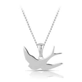 Bluebird™ Children's Bluebird Pendant Necklace in Sterling Silver - Wallace Bishop