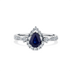 Bluebird™ Sapphire and Diamond Ring in 9ct White Gold
