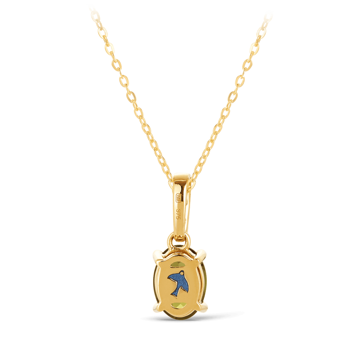 Bluebird™ Tourmaline & Diamond Pendant in 9ct Yellow Gold - Wallace Bishop