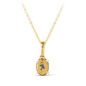 Bluebird™ Tourmaline & Diamond Pendant in 9ct Yellow Gold - Wallace Bishop