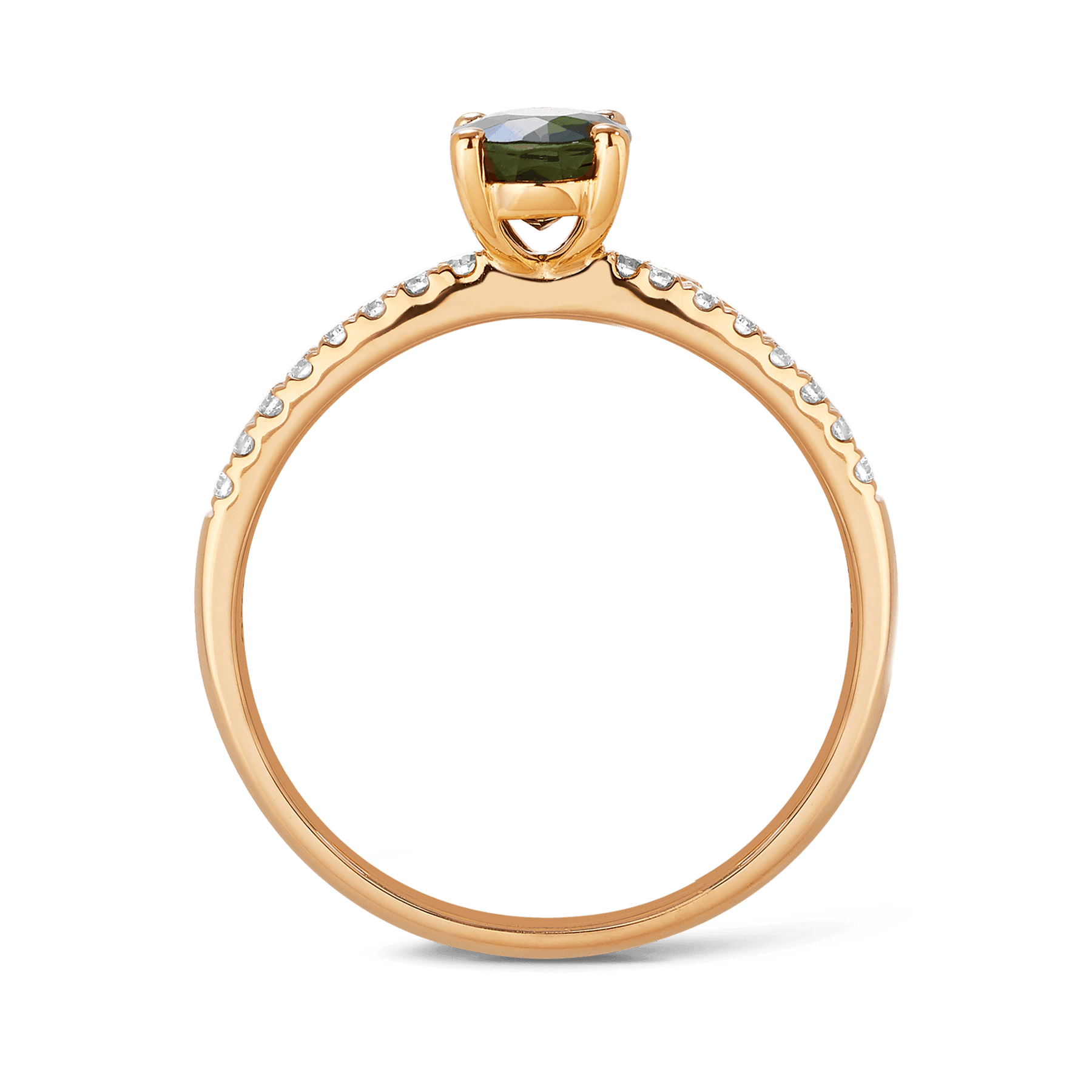 Bluebird™ Tourmaline & Diamond Solitaire Ring in 9ct Yellow Gold - Wallace Bishop