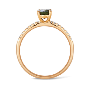 Bluebird™ Tourmaline & Diamond Solitaire Ring in 9ct Yellow Gold - Wallace Bishop