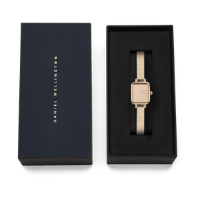 Daniel Wellington Quadro Mini Reflection Rose Gold Watch