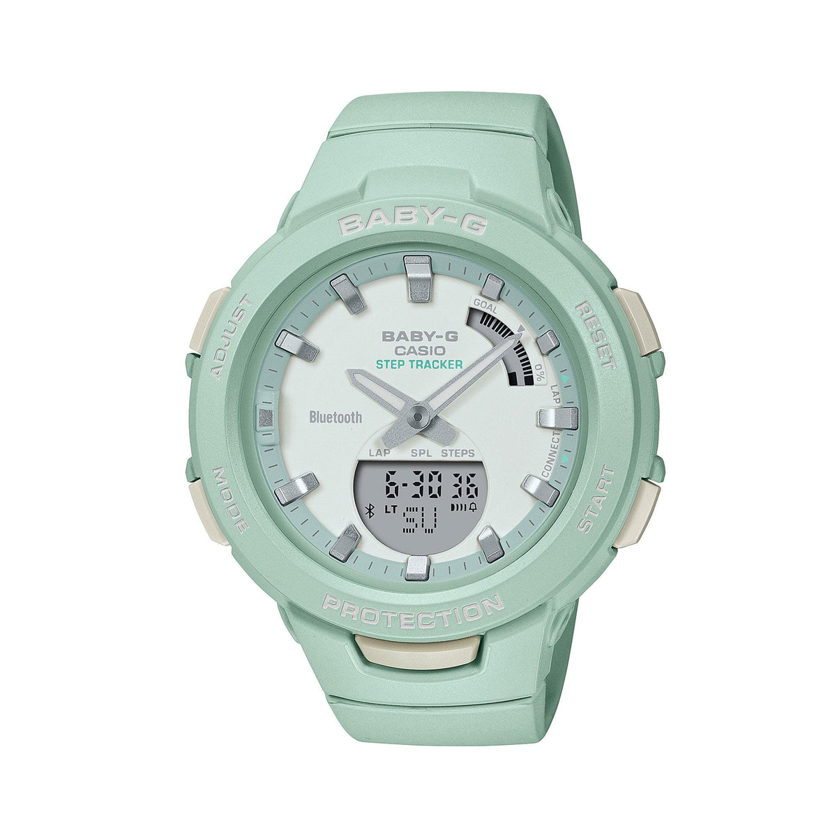 Casio Baby-G G-Squad Smartphone Link Green Sports Watch BSAB100CS-3A