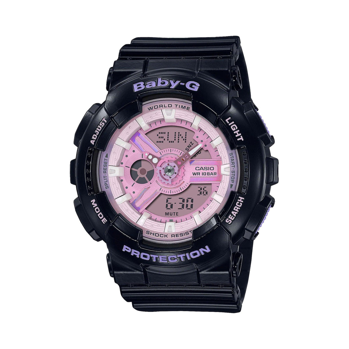 Casio Baby-G Women's Resin Analogue Digital Watch BA110PL-1A - Wallace Bishop