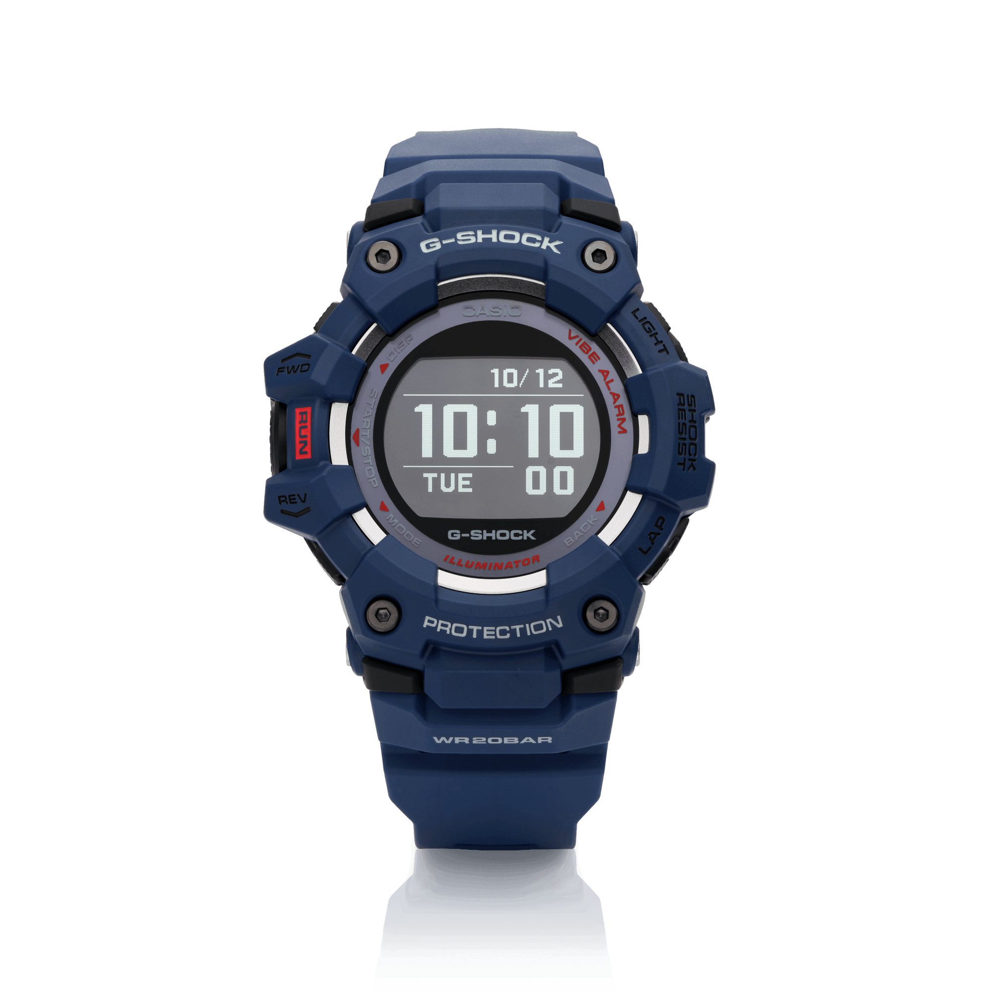 Casio G-SHOCK Digital Watch with Resin Case, Rubber Strap and LCD Dial