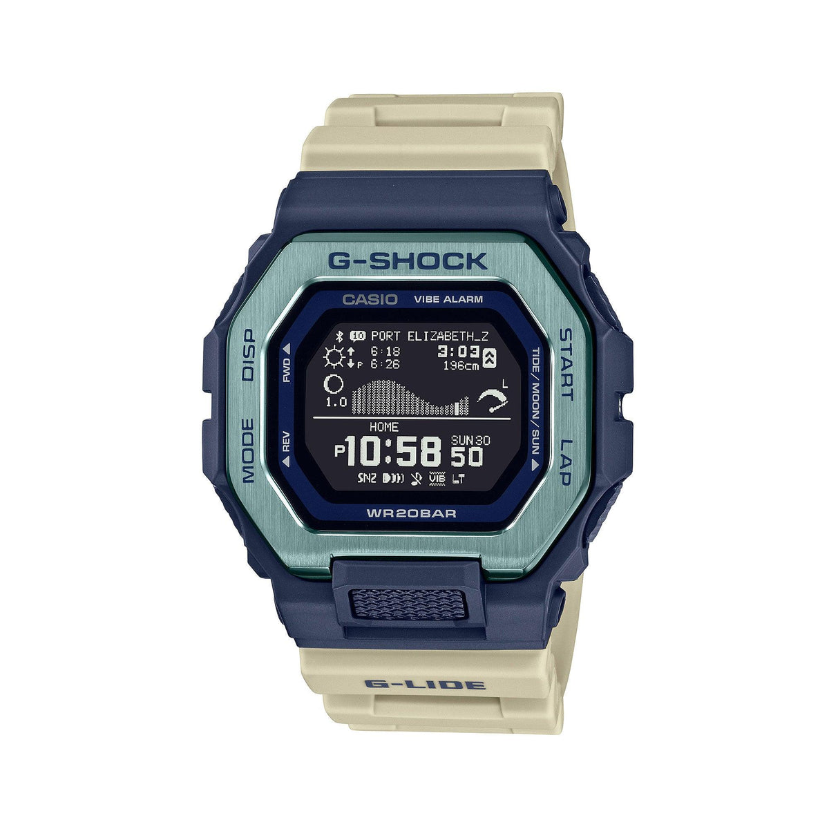 Casio G-Shock G-Life Sport Tide Green Watch GBX-100TT-2D - Wallace Bishop