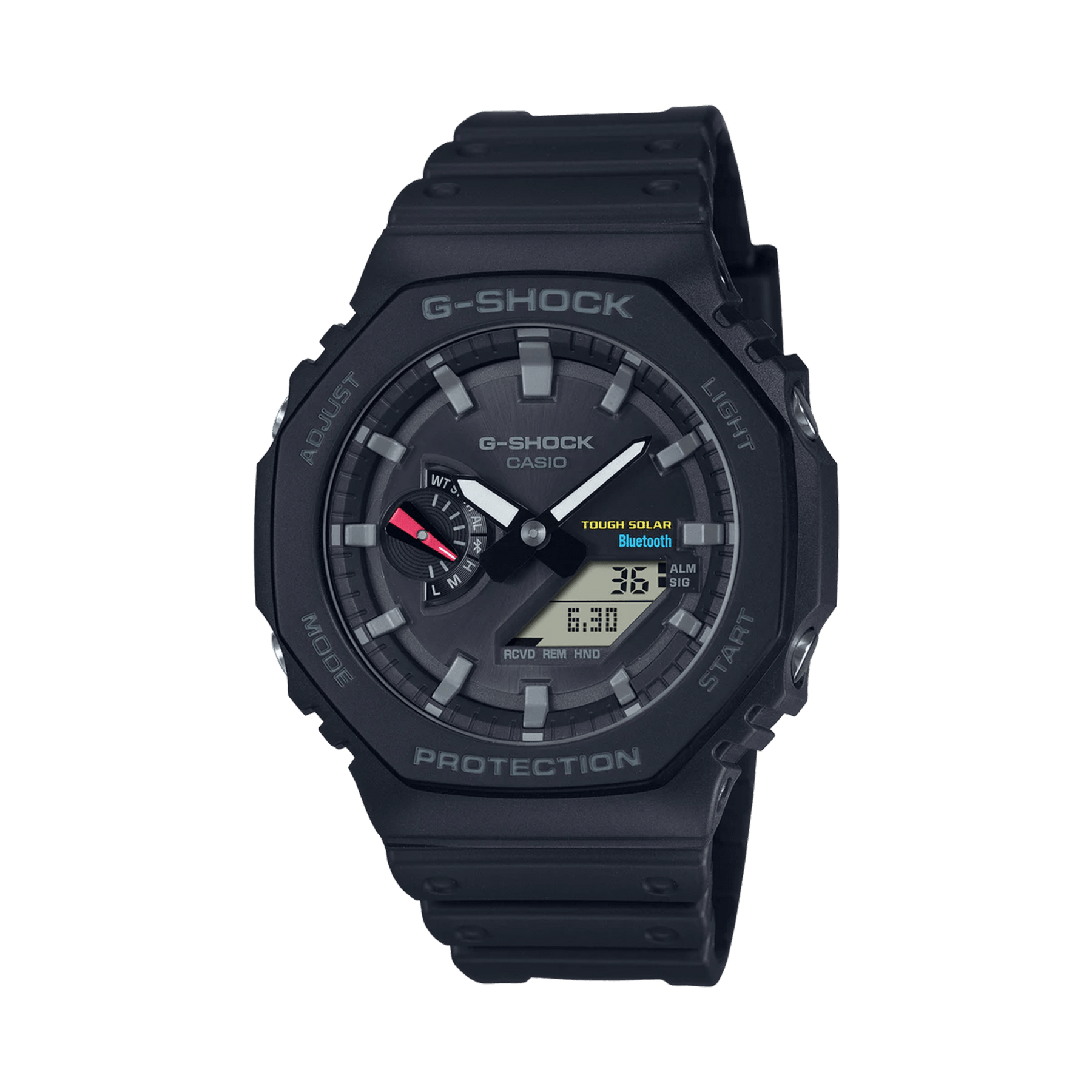 Casio G SHOCK Men s 48.50mm Resin Digital Analogue Watch GAB2100 1A