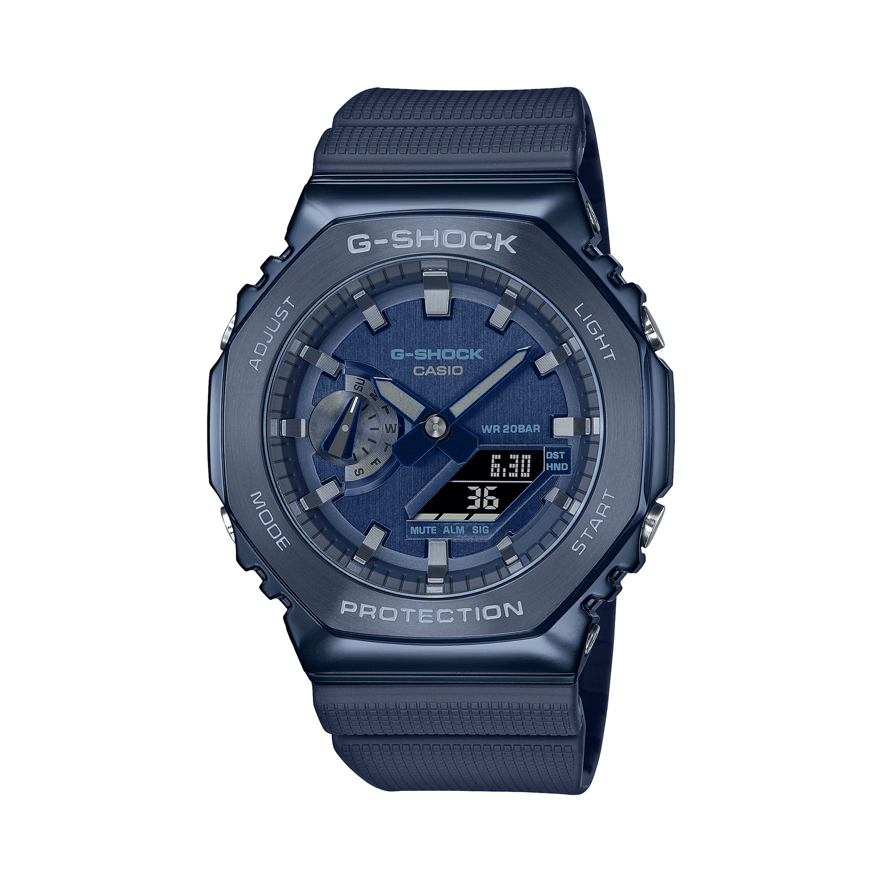Casio G-Shock Men's Blue PVD Analogue Digital Watch GM2100N-2A - Wallace Bishop