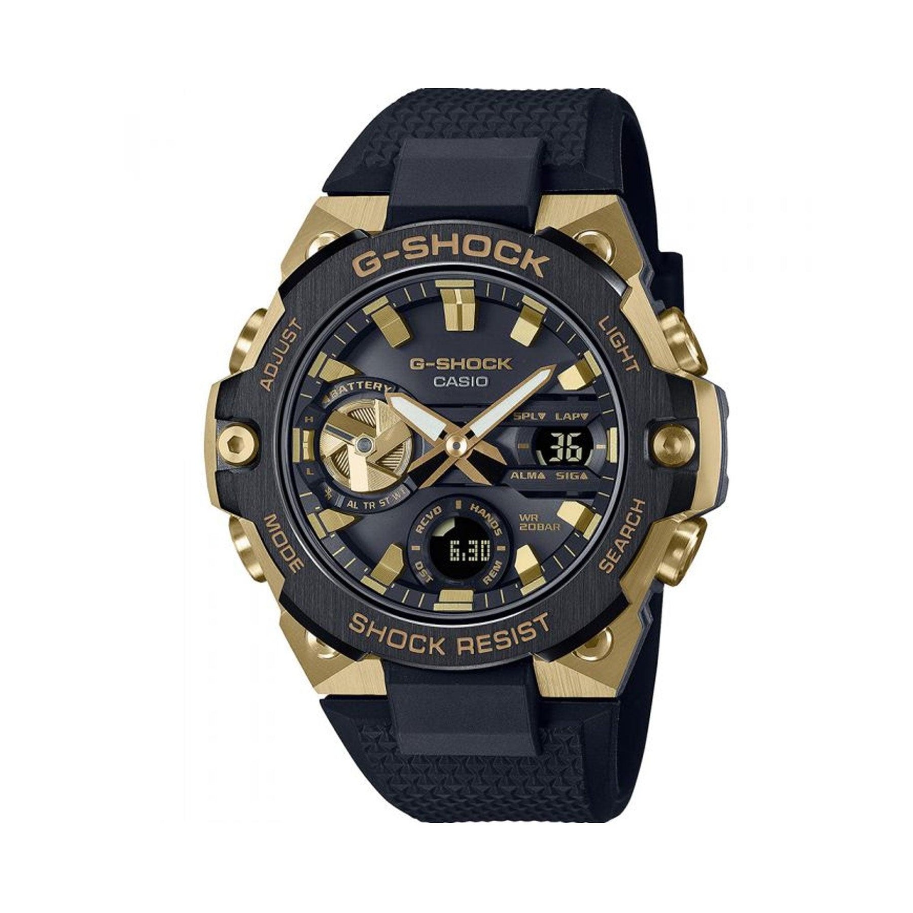 Casio G-Shock Men's Gold PVD Analogue Digital Watch GSTB400GB-1A9 - Wallace Bishop