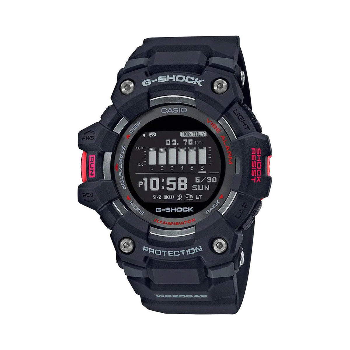 Casio G-Shock Men's Resin Digital Watch GBD100-1D - Wallace Bishop