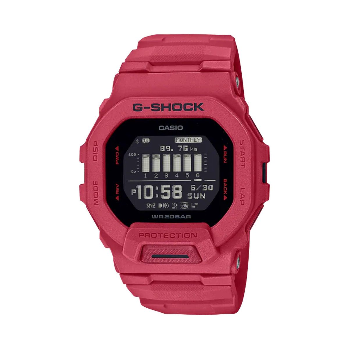 Casio G-Shock Men's Resin Digital Watch GBD200RD-4 - Wallace Bishop