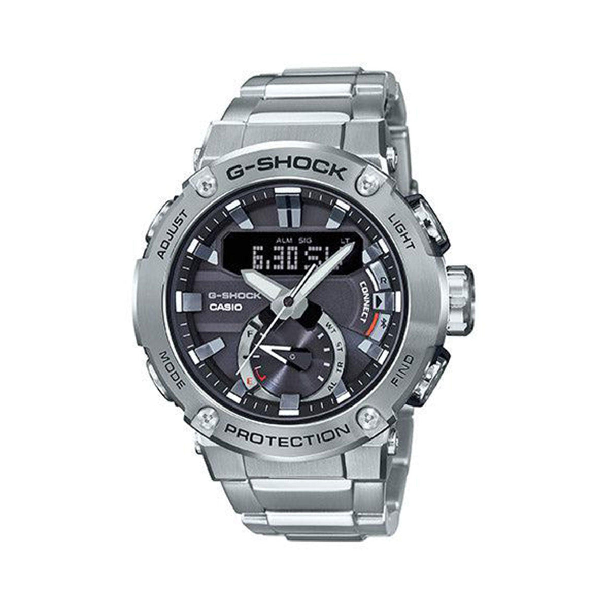 Casio G-Shock Men's Stainless Steel Analogue Digital Watch GSTB200D-1A - Wallace Bishop