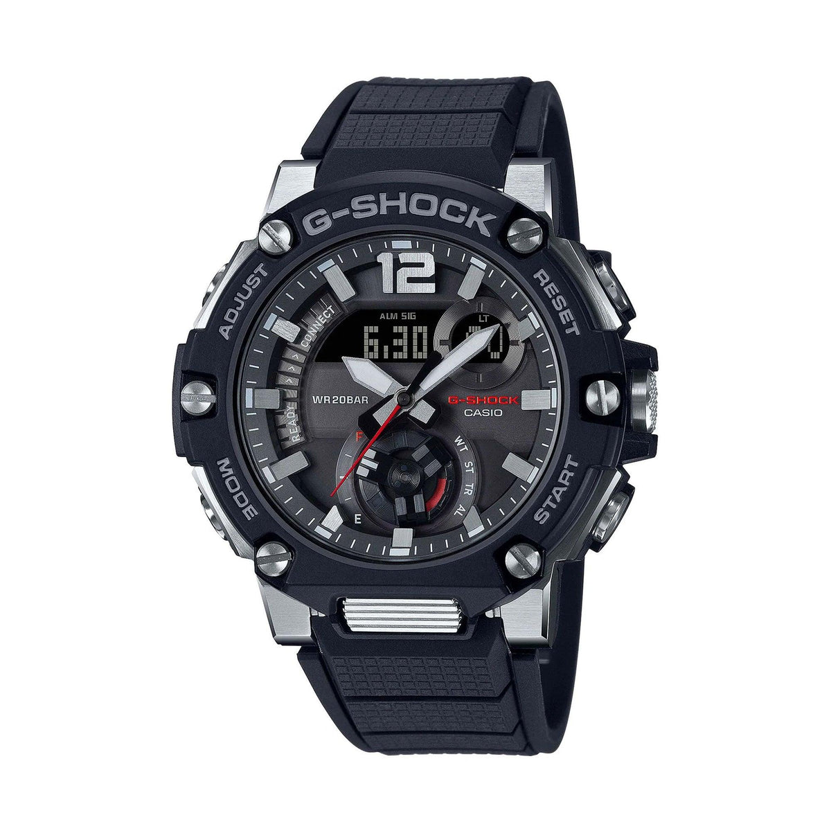 Casio G-Shock Men's Stainless Steel Analogue Digital Watch GSTB300-1A - Wallace Bishop