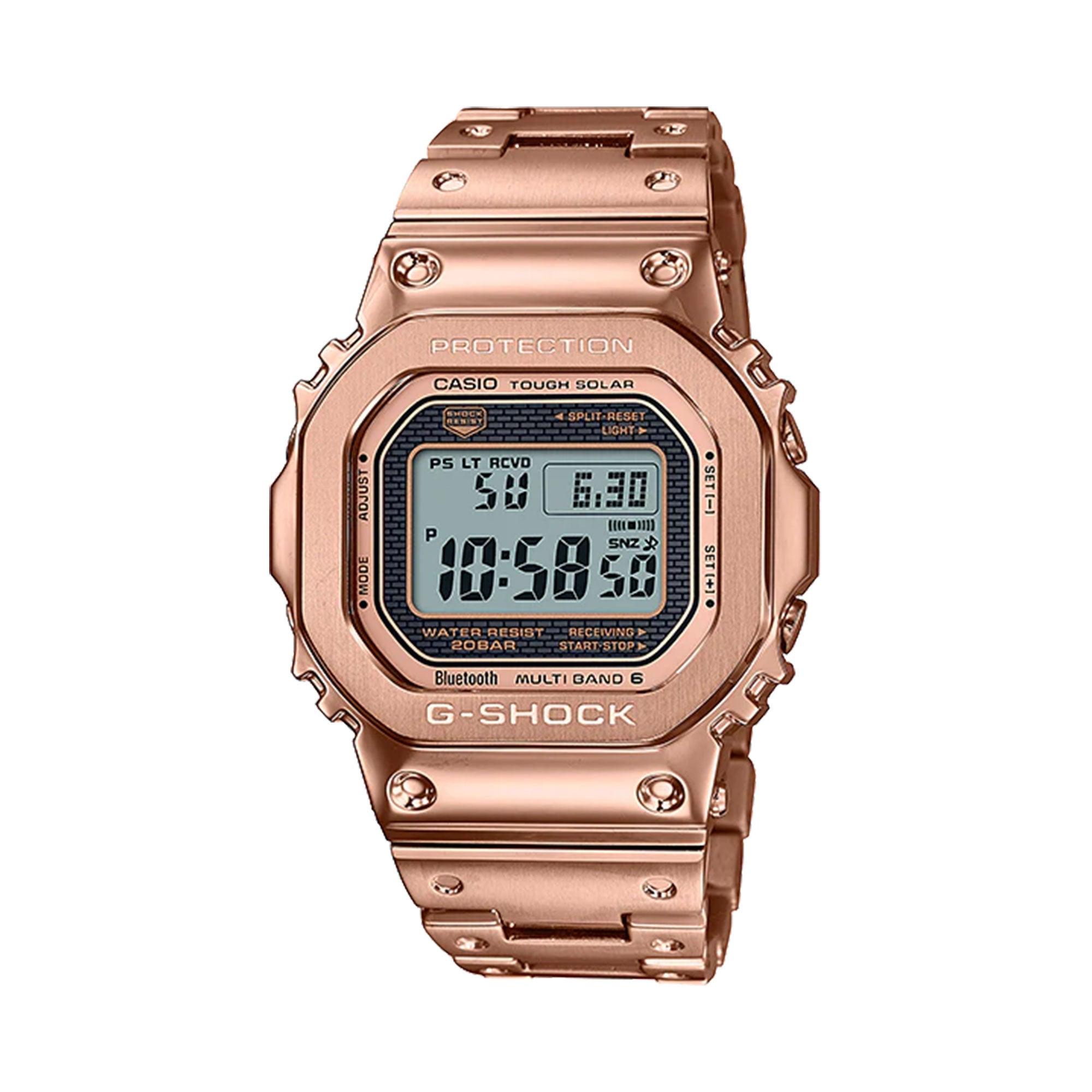 Casio G-SHOCK-Premium Men's Rose PVD Digital Watch GMWB5000GD-4DR