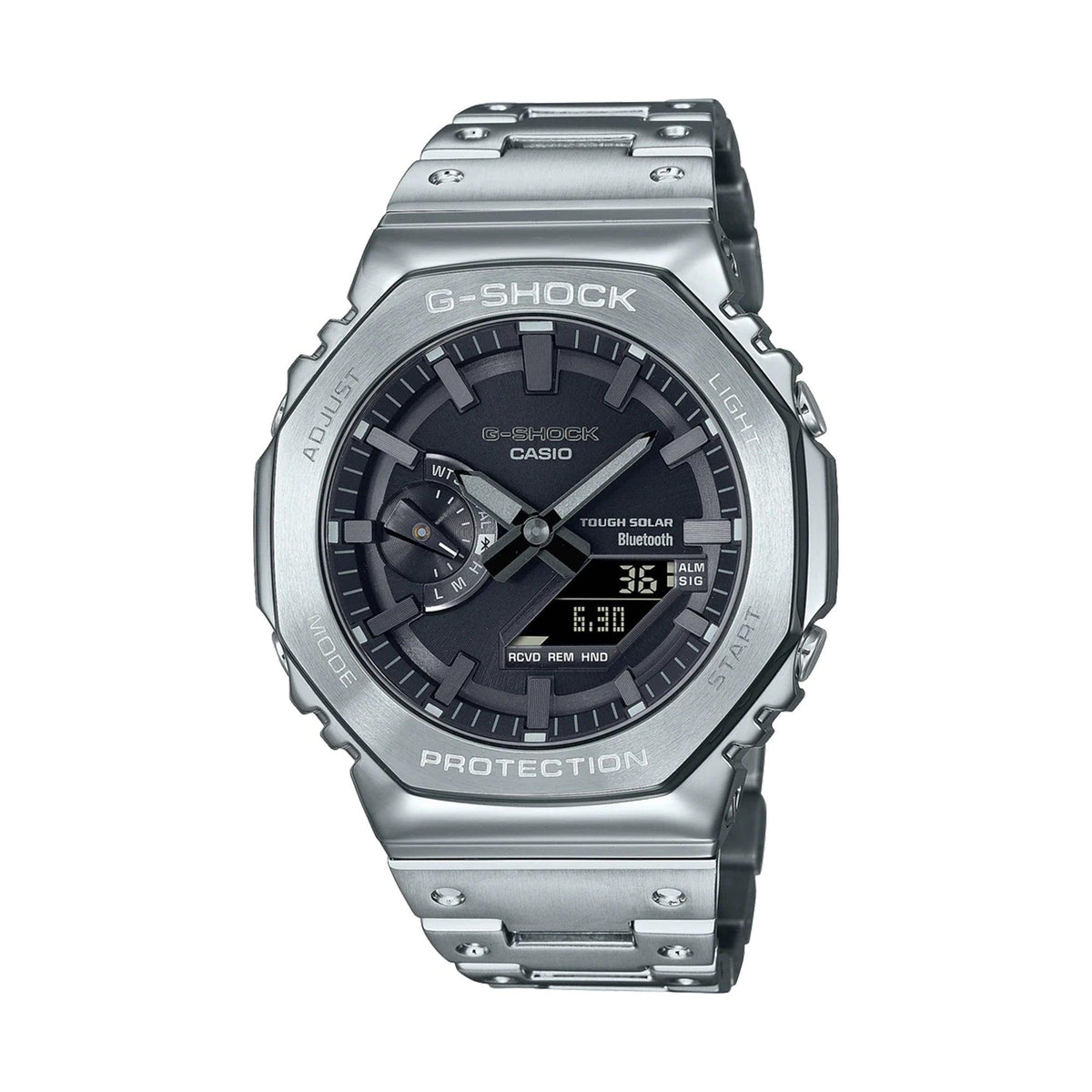Casio G-Shock-Premium Men's Stainless Steel Analogue Digital Watch GMB2100D-1A - Wallace Bishop