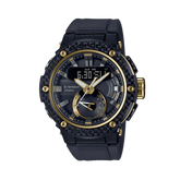 Casio Men's G-Shock-Premium Gold PVD Analogue Digital Sport Watch Black Dial GSTB200X-1A9 - Wallace Bishop