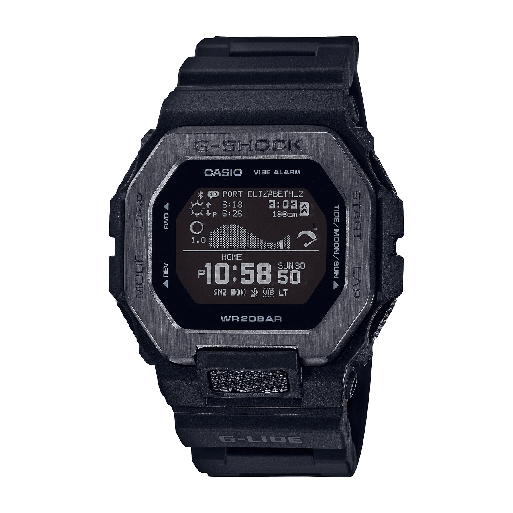 Casio Men's G-Shock Resin Digital Sport Watch LCD GBX100NS-1D - Wallace Bishop